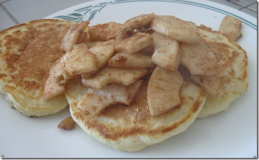Buttermilk Pancakes with Roasted Apples