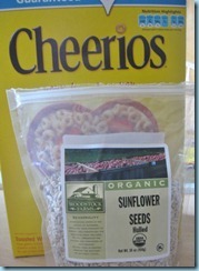 Cheerios and Sunflower Seeds