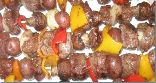 Beef and Potato Kebobs