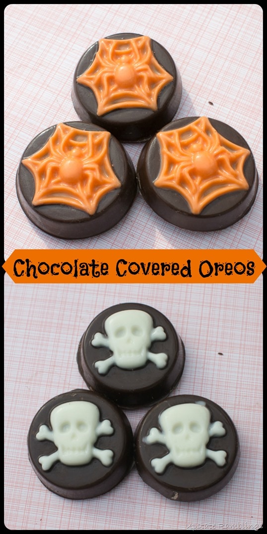 Chocolate Covered Halloween Oreos