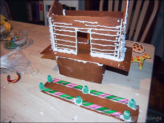Assembling the Gingerbread Noah's Ark