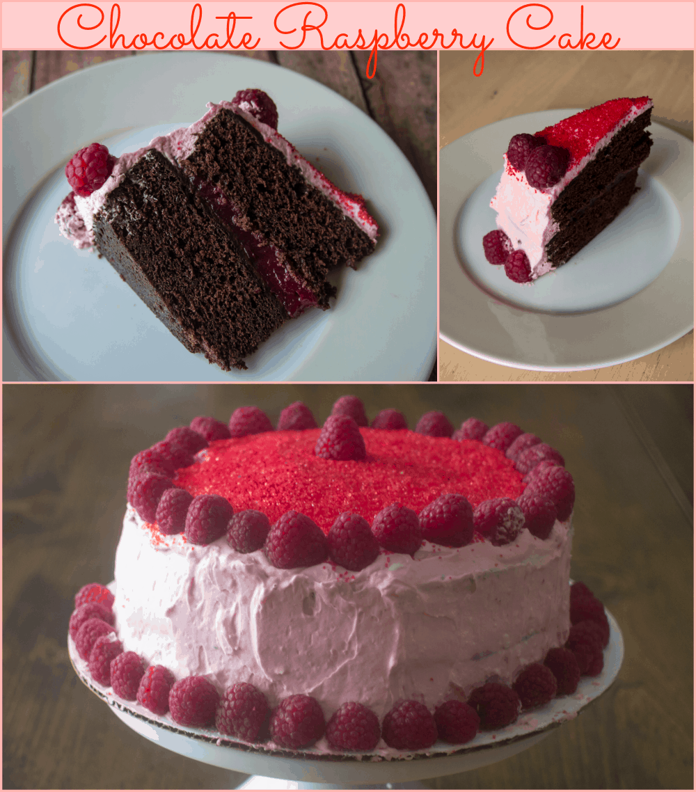 Chocolate Raspberry Cake #recipe