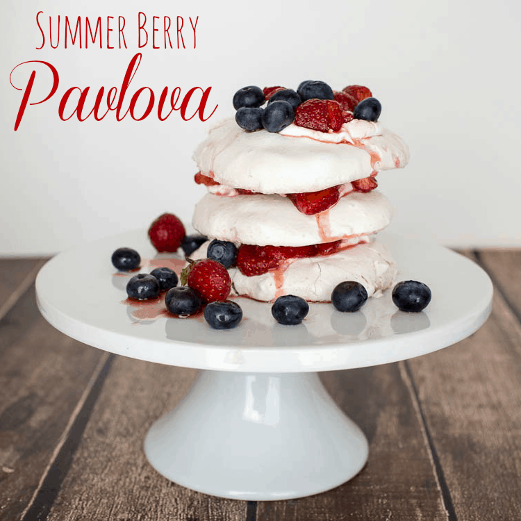Summer Berry Pavlova - Traditional Australian Dessert