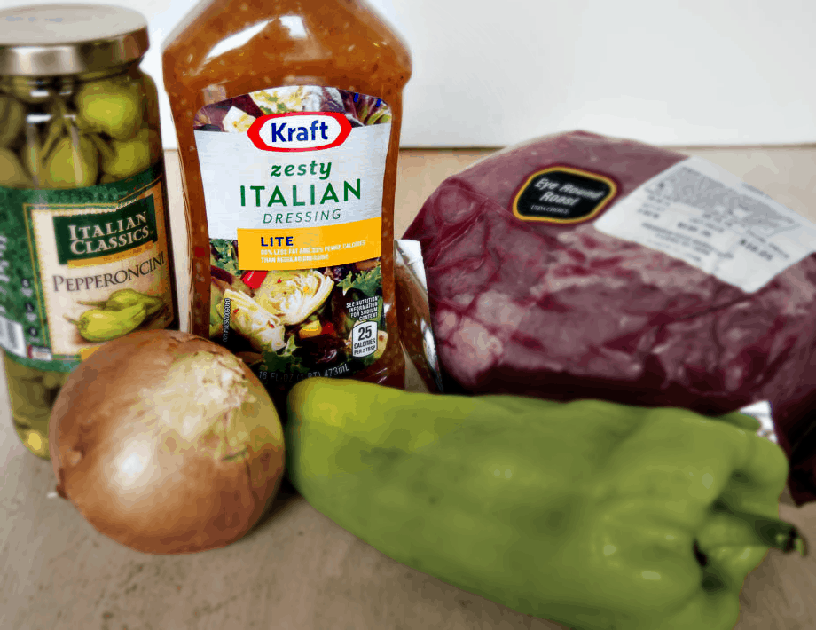 ingredients for Italian Beef Sandwiches #FoodDeservesDelicious #shop