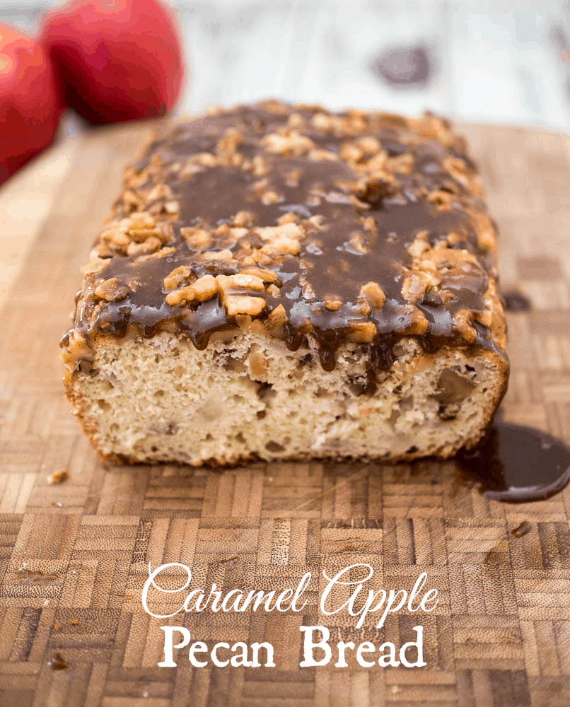 Caramel Apple Pecan Bread - A tasty quick bread for the holidays