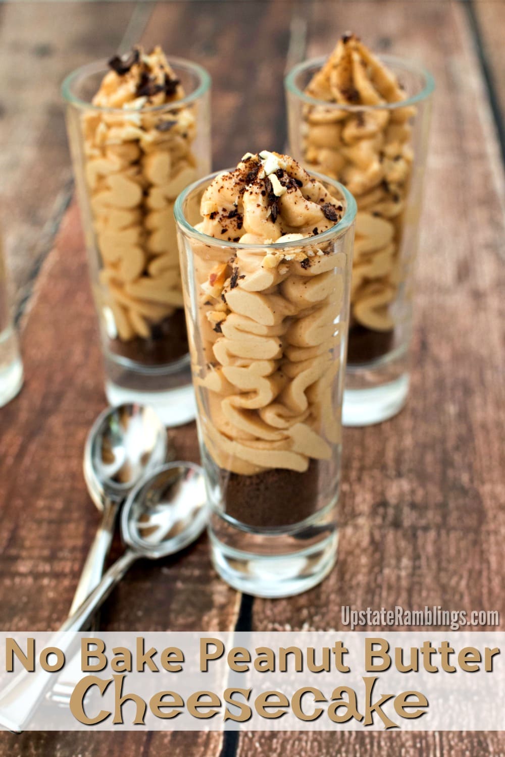 Easy No Bake Peanut Butter Cheesecake Cups