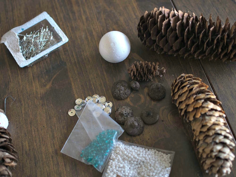 Pine Cone Ornament Supplies