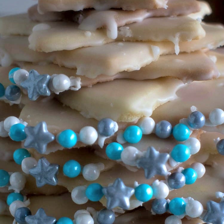 Cookie Christmas Tree - Sugar Cookie Christmas tree decorated with Sixlets