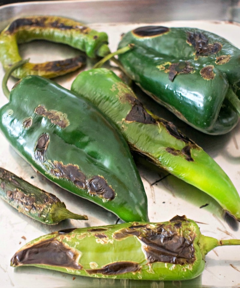roasted chile peppers