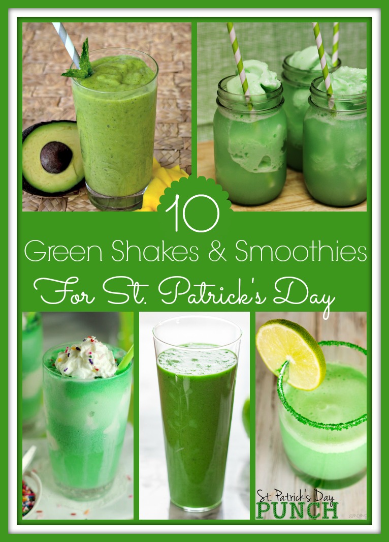 Looking for a delicious treat this St. Patrick's Day? Check out these delicious green shake and smoothie recipes and treat yourself.