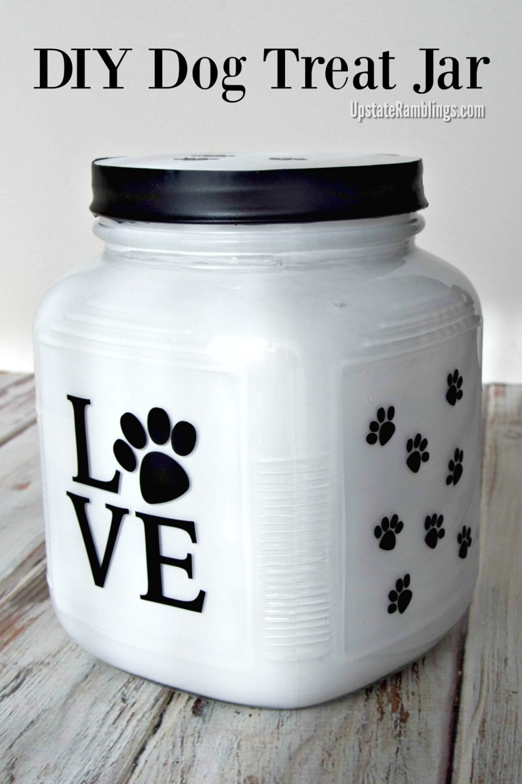 DIY Dog Treat jar
