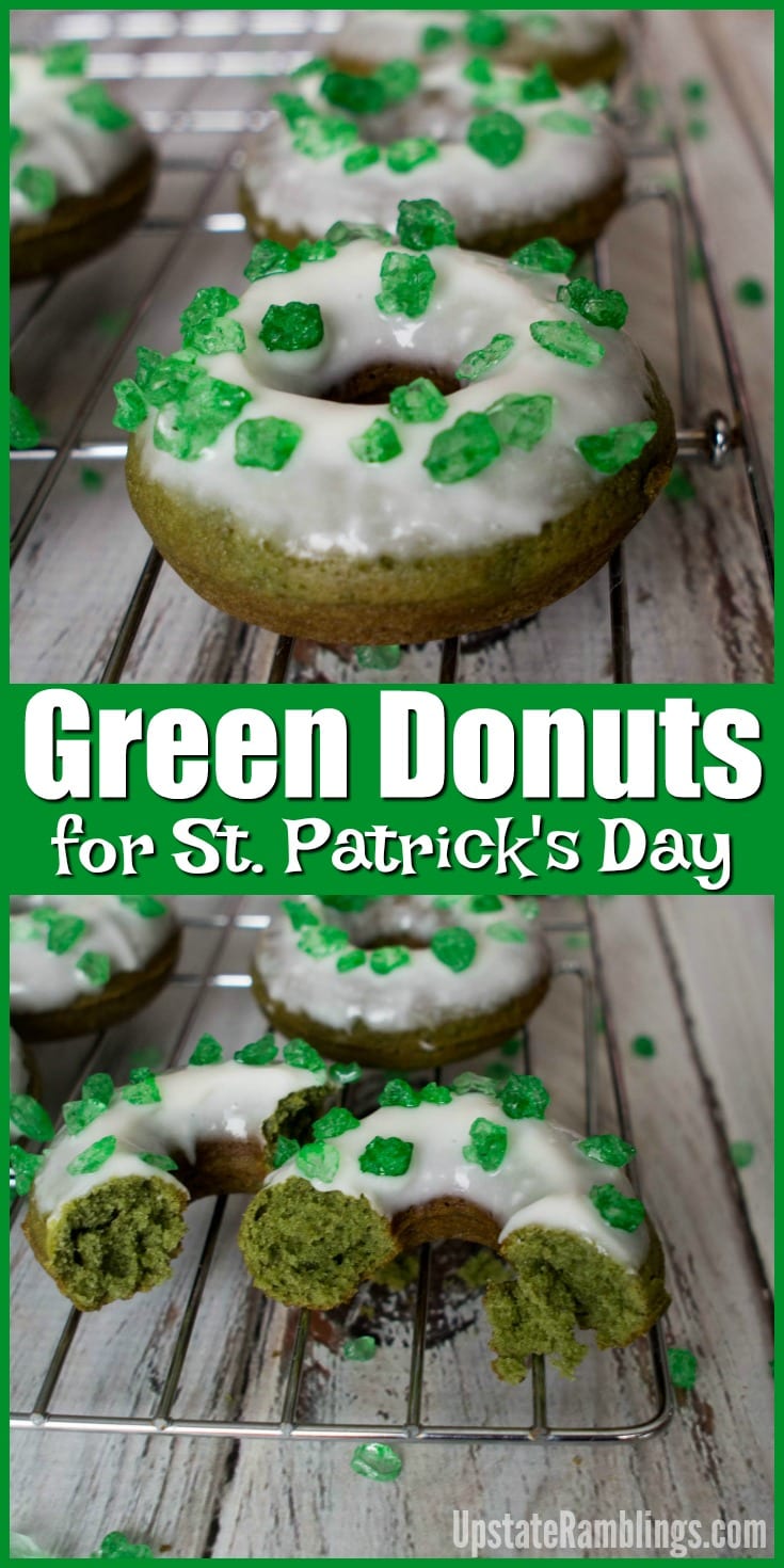 Green Donuts for St Patricks Day Desserts