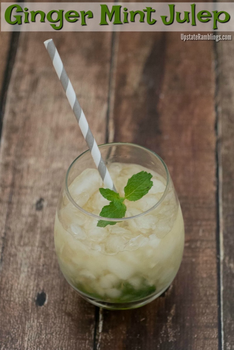 This Ginger Mint Julep Recipe is perfect for a Kentucky Derby Party