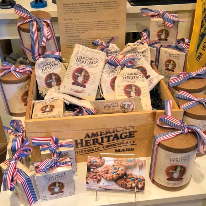 American Heritage Chocolate Display