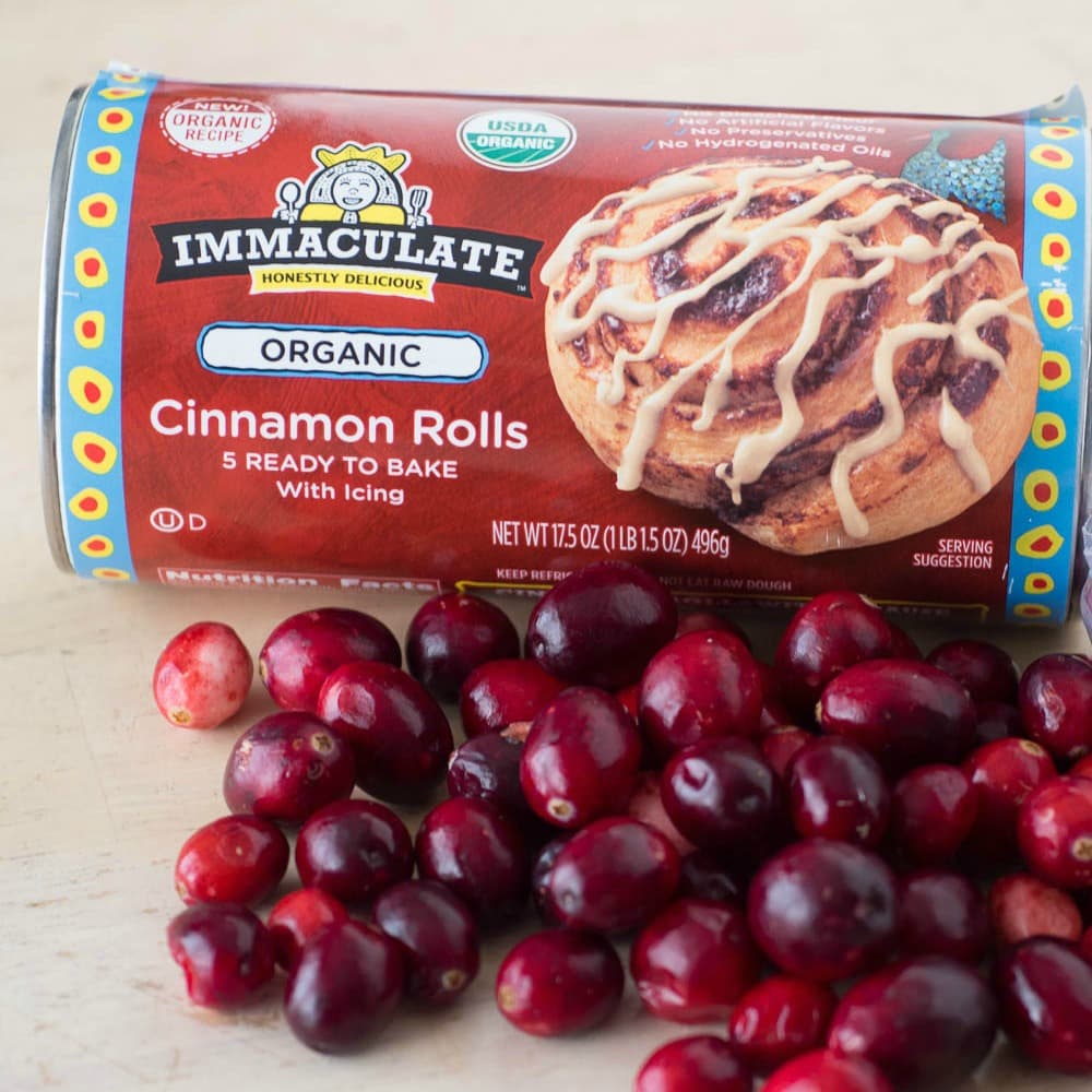 Immaculate Cranberry Cinnamon Roll Cake ingredients