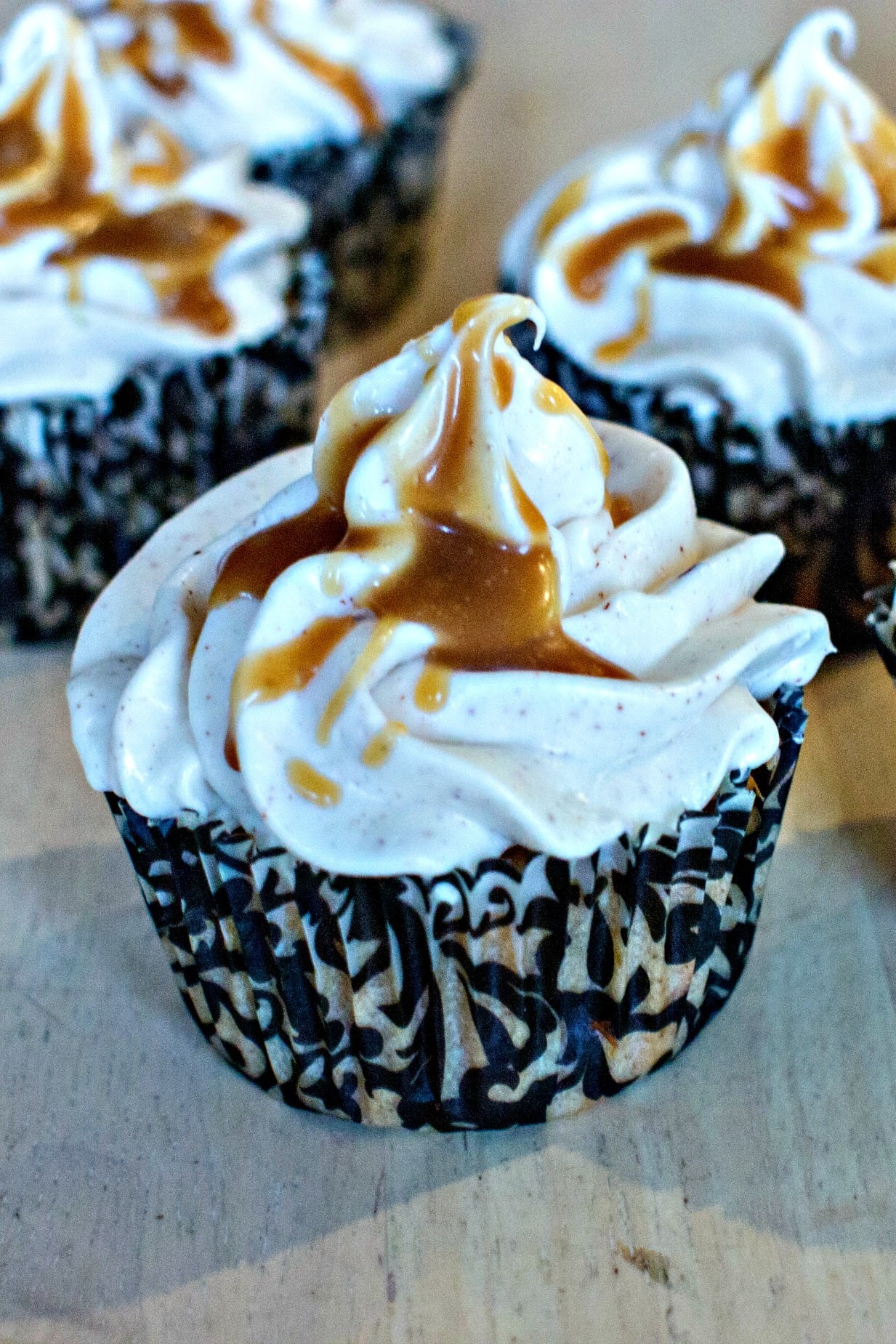 Apple Spice cupcakes with cream cheese frosting