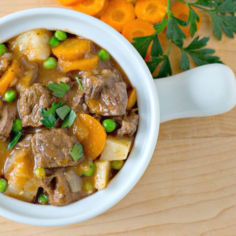 Instant Pot Beef Stew made with Apple Cider