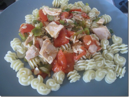 Tomatoes and Green Onions with Tuna