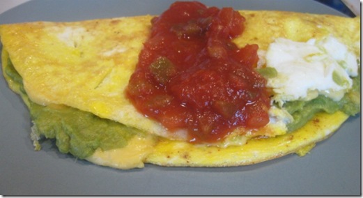 guacamole cheese omelet