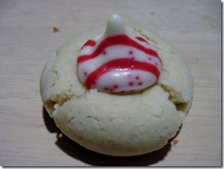 peppermint kiss cookie