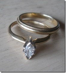 wedding and engagement ring