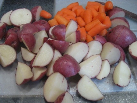 carrots and potatoes for stew
