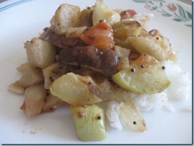Potato Kohlrabi Curry