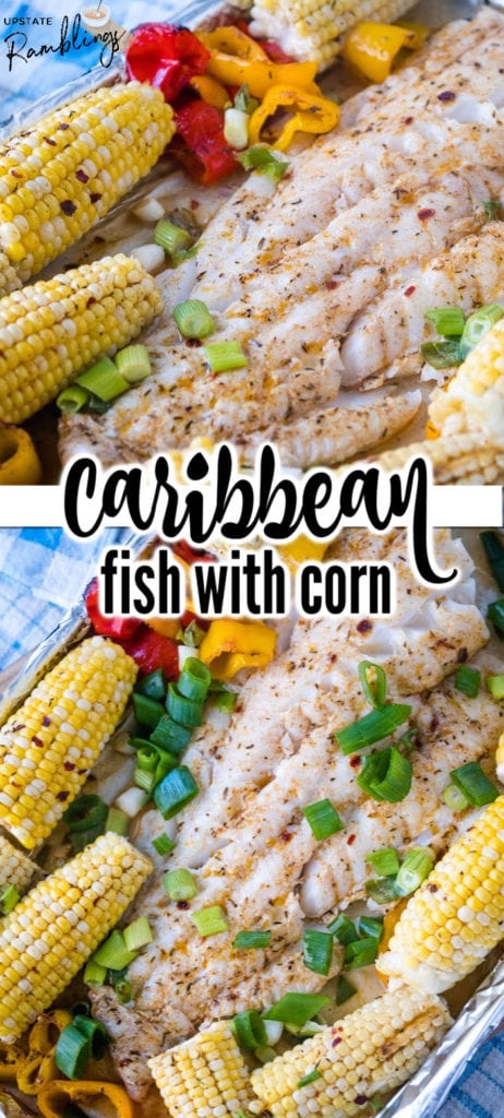 Caribbean Fish with Corn