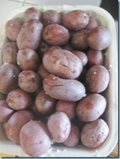 tiny poiled potatoes