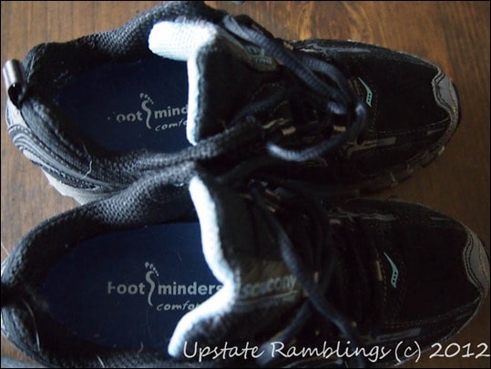 Footminders in sneakers