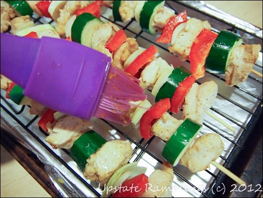 Prepping the Chicken Kebobs