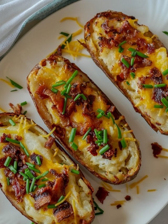 Twice Baked Potatoes – Air Fryer or Oven