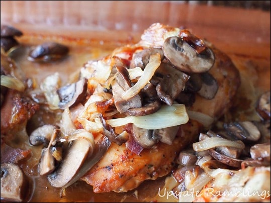 Smokey Steakhouse Chicken with Bacon, Onions and Mushrooms