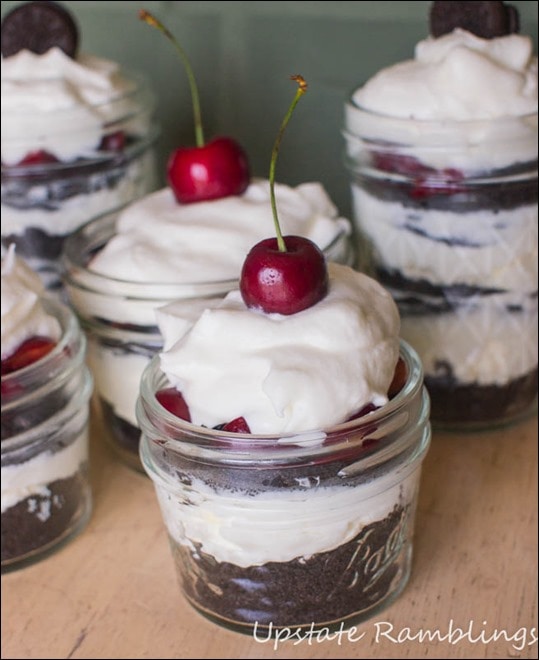 Delicious Oreo Cheesecake Cups with Cherries