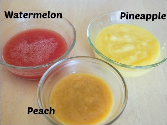 Fruit Puree for popsicles