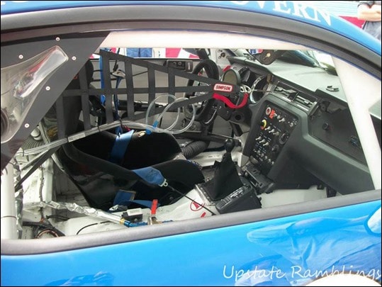 Inside the race car
