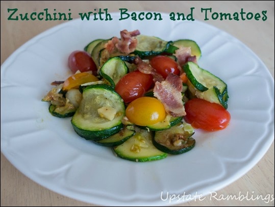 Zucchini with Bacon and Tomatoes