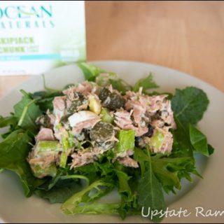Healthy Tuna Salad with Pickles and Olives Recipe