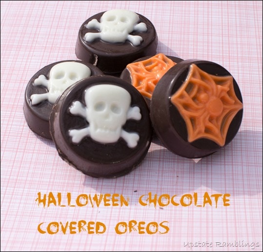 Chocolate Covered Halloween Oreo Cookies