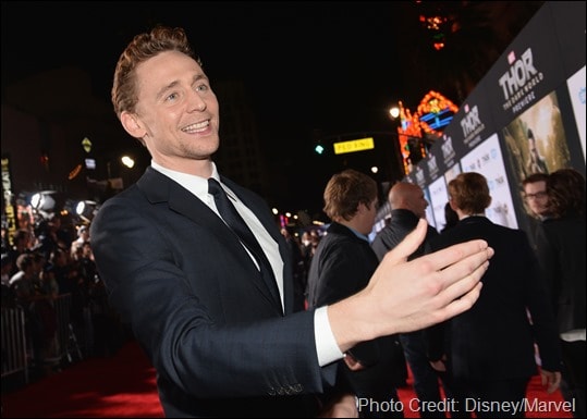 Actor Tom Hiddleston attends Marvel's "Thor: The Dark World" Premiere at the El Capitan Theatre on November 4, 2013 in Hollywood, California. (Photo by Alberto E. Rodriguez/WireImage)