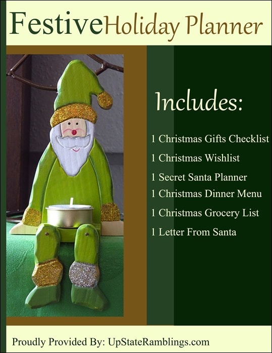 Get organized this Christmas - Free Printable Holiday Planner from UpstateRamblings.com #free #printable