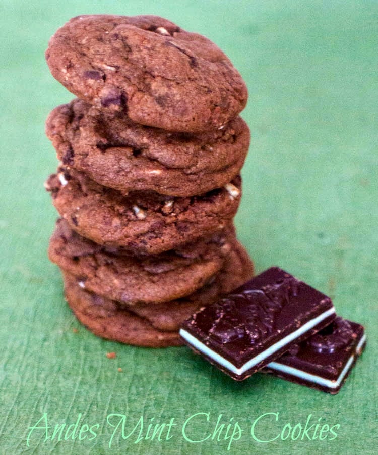 Andes Mint Chocolate Chip Cookies - a tasty cookie for the holidays