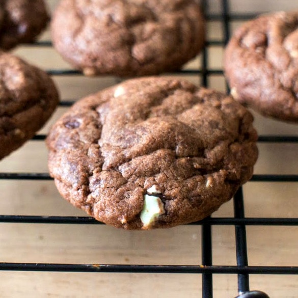 Andes Mint Chocolate Chip Cookies - a tasty cookie for the holidays