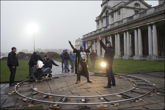 "Marvel's Thor: The Dark World"Behind The Scenes with Christopher Eccleston (Malekith) and Director Alan Taylor.Ph: Jay MaidmentÂ© 2013 MVLFFLLC. TM & Â© 2013 Marvel. All Rights Reserved.