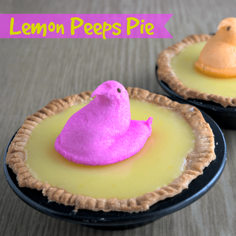 Lemon Peeps Pie #peeps #easter