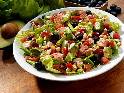 Chicken Blueberry Chopped Salad from RedPack Tomatoes - sponsored