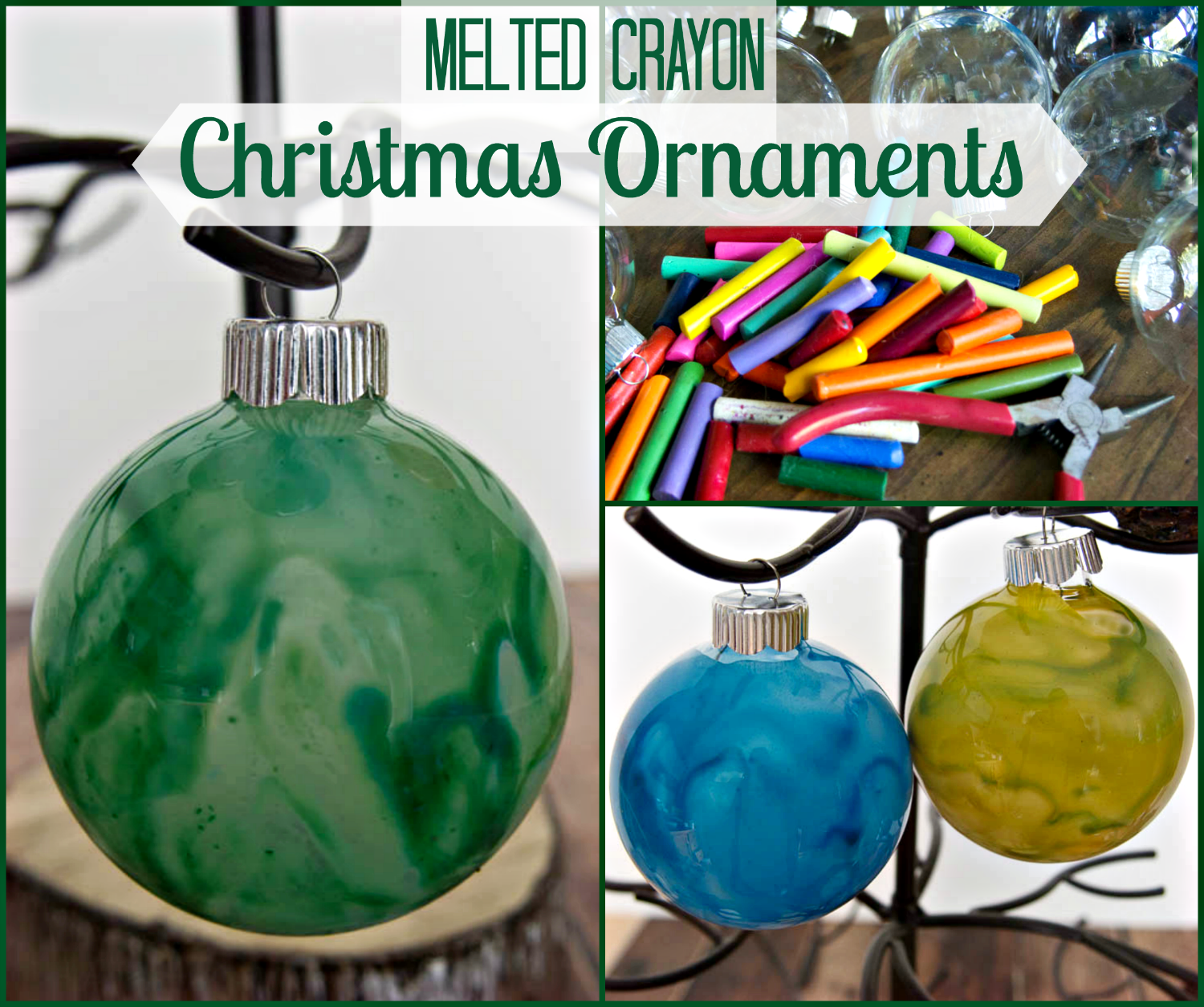 Melted Crayon Christmas Ornaments- Upstate Ramblings