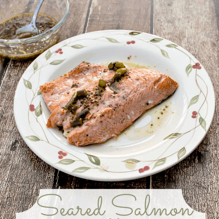 Pan Seared Salmon with Mustard Sauce