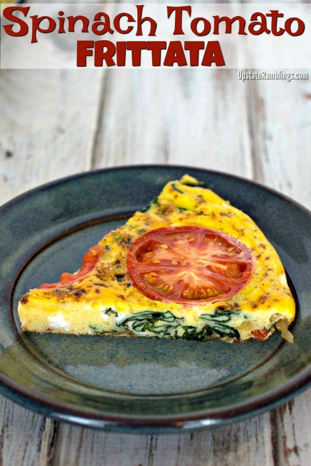 Vegetable Frittata with Spinach and tomatoes