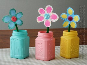 Spring Textured jars